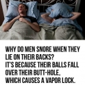 Why do men snore
