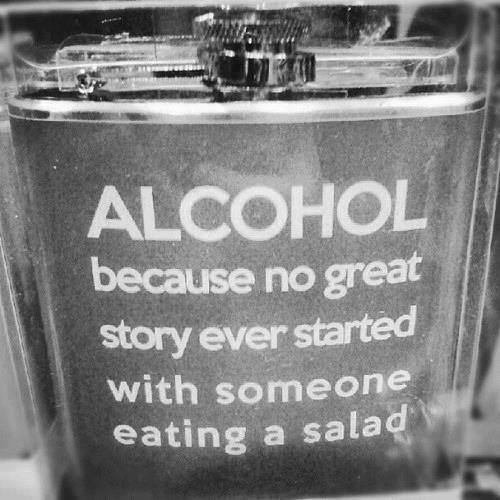 start with alcohol