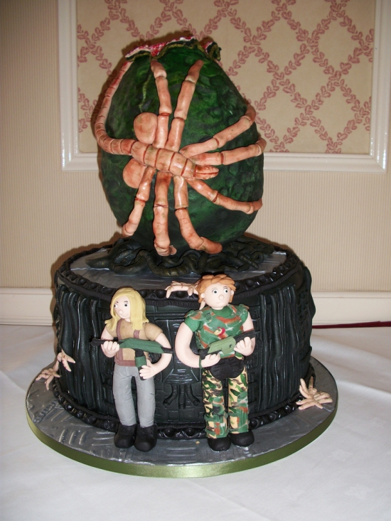 Alien Facehugger Cake