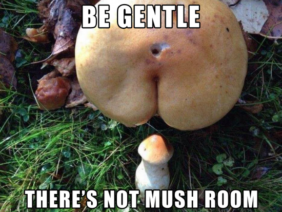 Be gentle theres not mush room