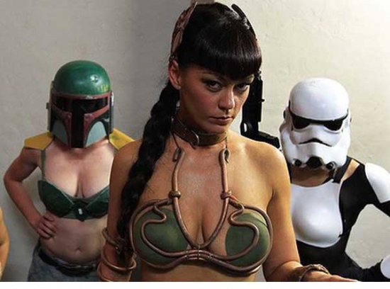 Burlesque Bounty Hunters and Stormtrooper