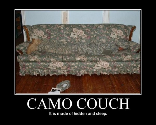 Camo Couch I see you2