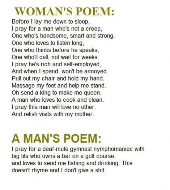 Difference Between A Poem By A Man And A Woman