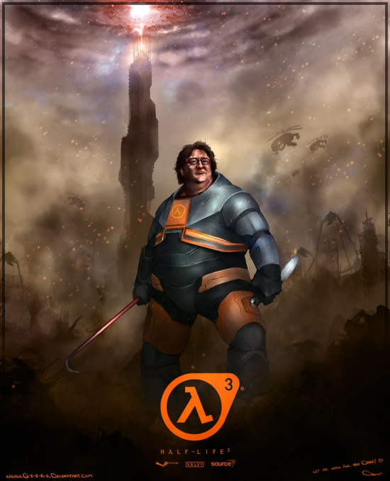 Gabe Newell In Half Life 3