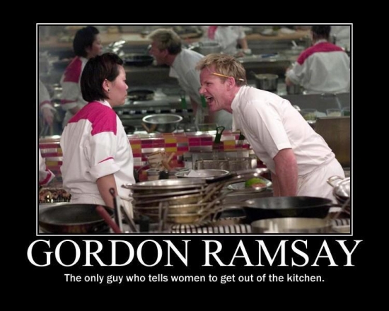 Gordon Ramsay tells women to LEAVE the kitchen