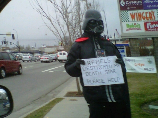 Hobo Darth Vader