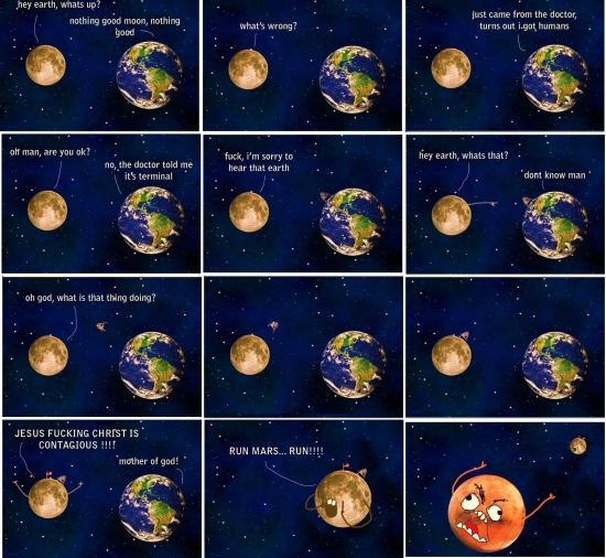 How the planets feel about us