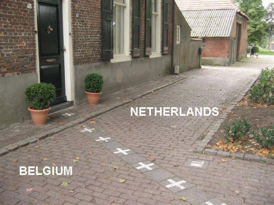 Netherlands and Belgium border