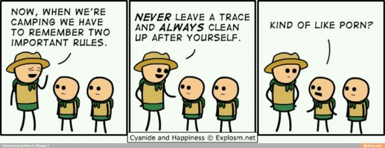 Never leave a trace