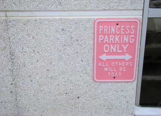 Princess Parking Only