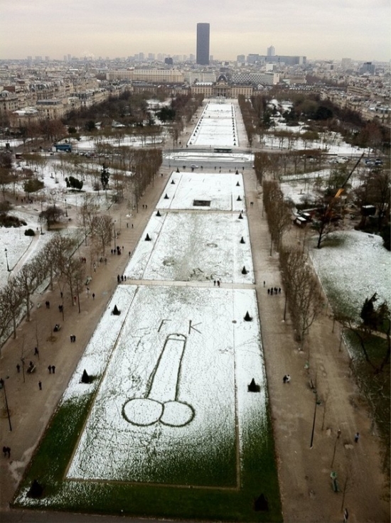 Quite a view from the eiffel tower