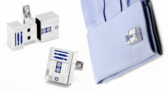 R2D2 USB Pen Drive Cufflinks