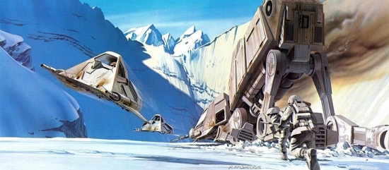 Ralph McQuarrie AT AT Falling to the ground