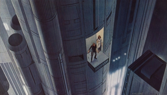 Ralph McQuarrie Swing Bridge Death Star