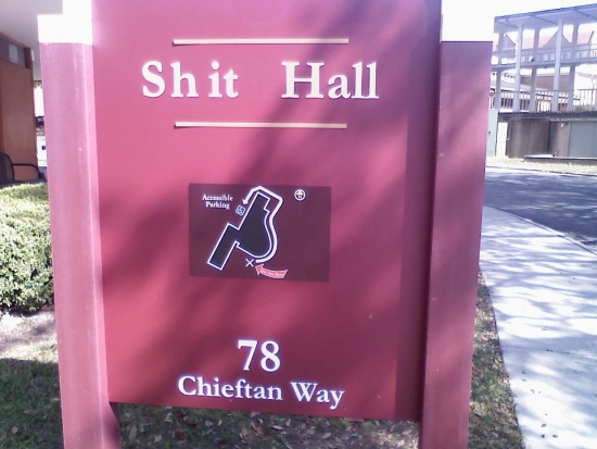 Shit Hall yes the students may have edited this one