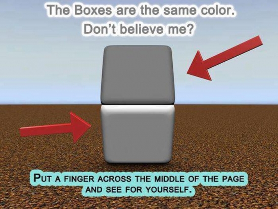 The boxes are the same color