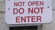 Do Not Enter