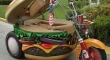 Hamburger Motorcycle Opened