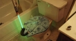 Millenium Falcon toilet seat and lightsaber toilet plunger