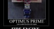 Optimus Prime turned in to a fire engine2