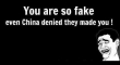 You are so fake