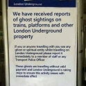 How the London Underground deal with ghosts