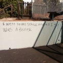I went to art school...