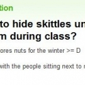 Is it normal to hide Skittles under your