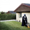 Just Darth Vader mowing the lawn