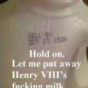 Out of date milk