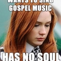 Wants to sing gospel music