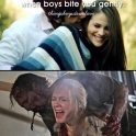 When boys bite you