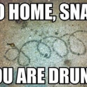 go home snail you are drunk