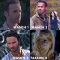 the evolution of Ricks mass amounts of hair